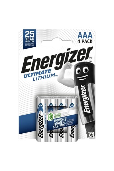 Energizer Set 4 baterii premium Energizer,tip AAA, ULTIMATE LITIU LR03