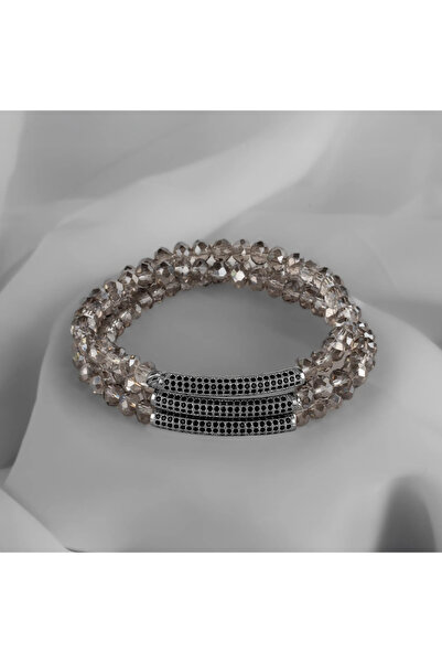 MORPHORA سوار مسبحة ليفرا باللون الرمادي