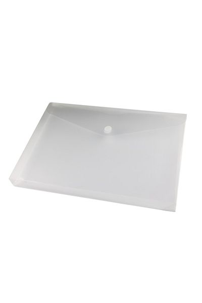 SbT Transparent folder, Velcro closure, 245 x 33 mm, 30mm viewing flap, plastic