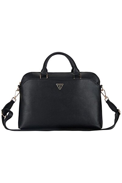 Guess Geantă laptop piele ecologică, 15", neagră