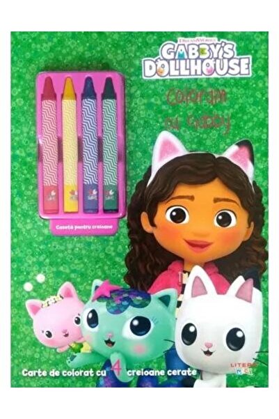 Editura Litera Gabby's Dollhouse. Coloram cu Gabby. Carte de colo
