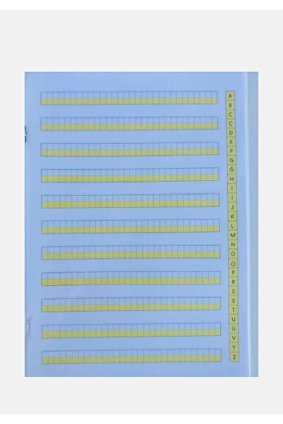 KIZILELMADA Medium Size 24X17 cm 2-Page Guided Vertical Ruled Notebook – 1St For Classroom Students