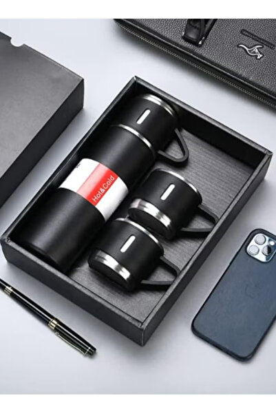 Primo Plus Stainless Steel Insulated Thermal Coffee Cup Black