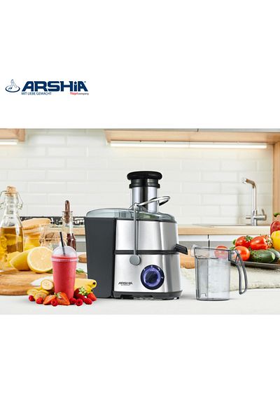 Arshia Arshia Electric Juicer - 800 Watts - Durable Stainless Steel for Fresh Juice Extraction