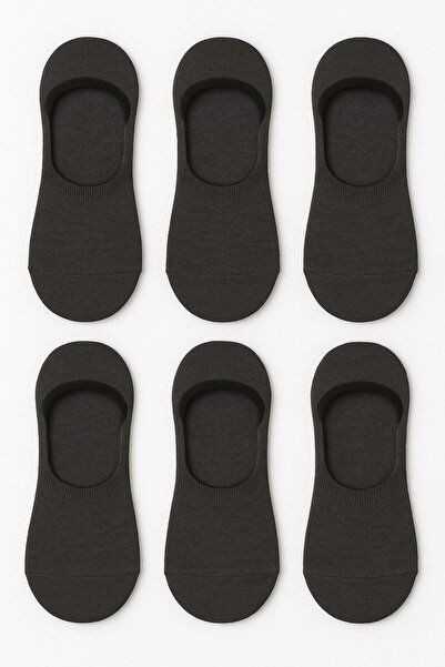 Plus Scorpion Men's Cotton Ballerina Socks 6 Pack - Size 40-44 - Non-Slip - Daily and Sports Use