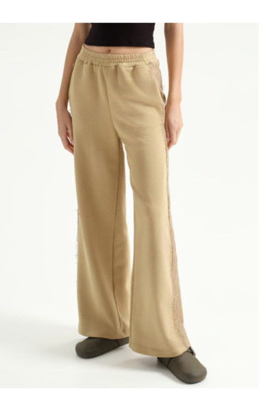LUMİNA FASHİON Women's flared track pants with lace pattern - LUMINA Fashion Italia