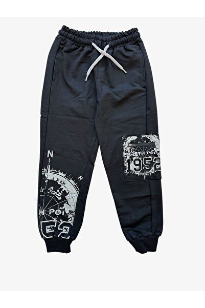 Mışıl Kids Boys' Elastic Waist Sweatpants with Cargo Pockets