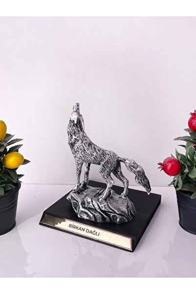 Teknookul Bozkurt Heykeli Biblo | Türk Kültürü Sembol Kurt Figürü Dekoratif Obje