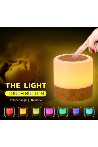 Taimi Touching Desktop LED Night Light Lamp With Remote Controller Multicolour