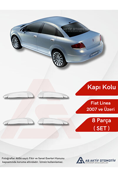 as aktif otomotiv oto krom aksesuarları Fiat Linea SD Uyumlu Kapı Kolu (Set) ...