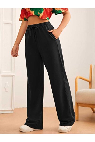 Le Vion Γυναικείο ψηλόμεσο παντελόνι φόρμας με φαρδιά μπατζάκια και διπλό ραφέλι