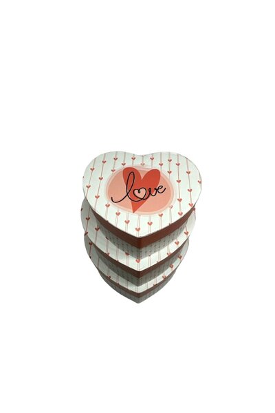 OEM Set 3 Heart-Shaped Storage Boxes