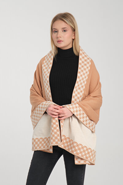 VEGA MODA شال كتف محبوك بنمط حلقي - موديل بونشو أنيق ومريح، شال كتف نسائي، شا...