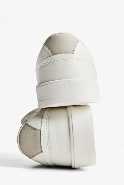 Bershka Minimalist lace-up trainers