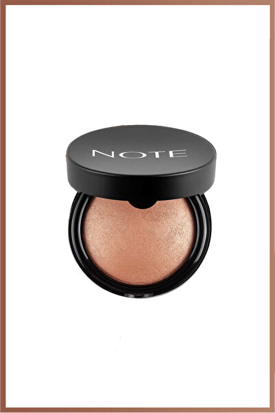 NOTE Baked Blusher Işıltılı Fırınlanmış Toz Allık - 01 Pleasure