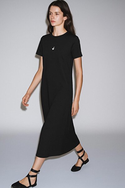 HAKKE ΦΟΡΕΜΑ με κοντό μανίκι με στάμπα με έγχυση