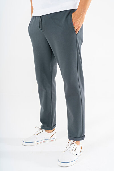 Souris Men's Smoked Jogger Sweatpants Double Leg Sports Casual Pants