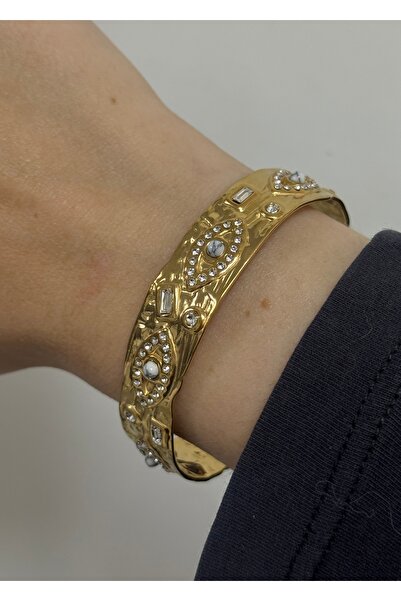 KİLİGİSTANBUL ÇELİK GÖZ BİLEZİK (1,50 CM KALINLIK)