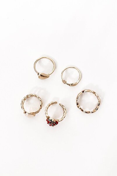 New Obsessions Strawberry Combination Ring Set