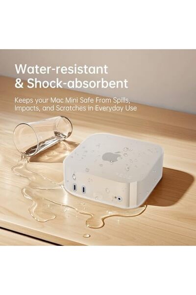 Pzoz Silicone Protective Case for Apple 2024 Mac Mini M4 Pro