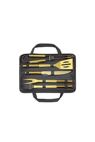 Doty Set 5 ustensile pentru gratar Luxury Gold BBQ
