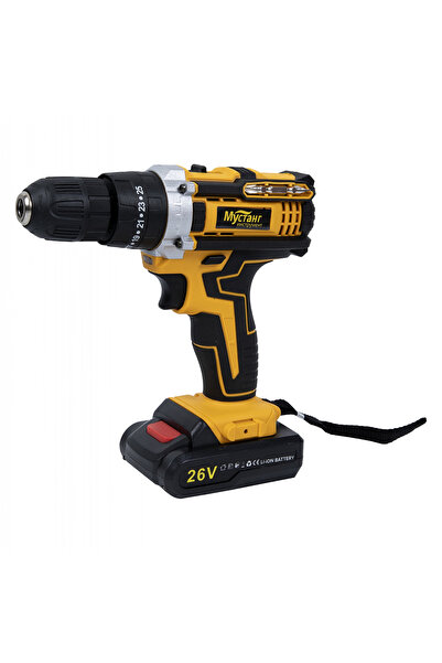 DDT Masina de gaurit si insurubat cu 2 acumulatori Mustang cu percutie, 26 V,...