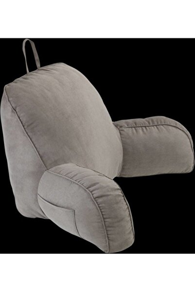 Saban Bed Sitting and Back Support Pillow – with Phone Pocket, Velyur Cover, 76X46X40 cm