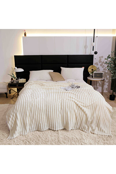 CHIRASO Cocolino CHIRASO Blanket, 200x230cm, Striped Pattern, Soft and Fluffy, for Double Bed, Microfiber, UNI