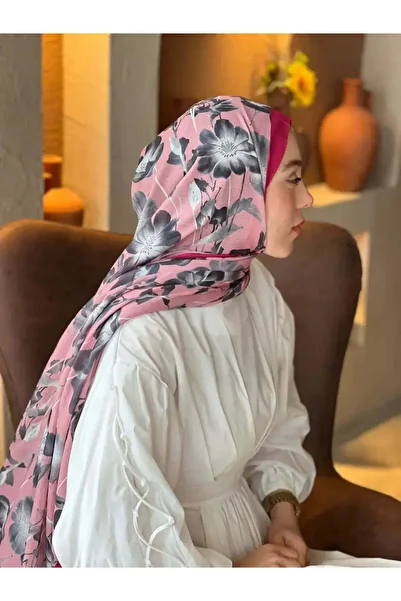 MODA Mk Fiori Pattern Lina Shawl - Fuchsia