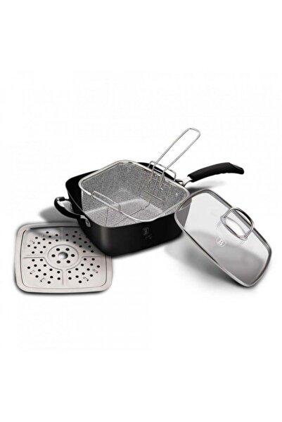 Berlinger Haus 4-in-1 Square Multifunctional Frying Pan Black Professional Li...