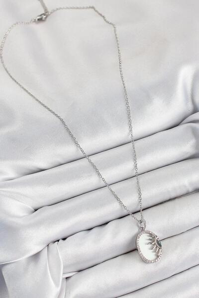 REBORN DESIGN 316L Steel Half Sun Model Silver Color Women's Necklace