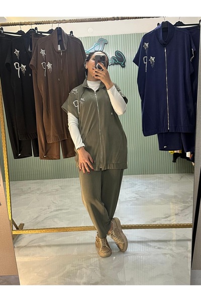 my312 Omzu Stone Suit Khaki Women