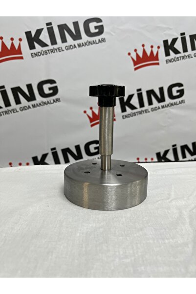 King Makina HAMBURGER KÖFTE BASMA PRESİ 14 CM (140-200 Gram) Paslanmaz Hambur...