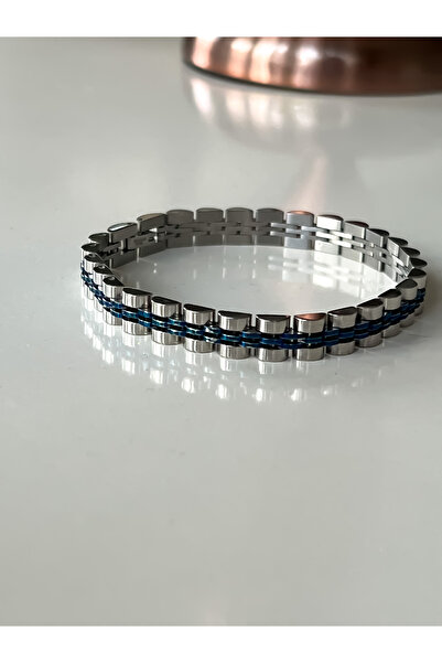 Naviforce ORJİNAL PASLANMAZ ÇELİK ERKEK BİLEKLİK GÜMÜŞ RENK BABALAR GÜNÜ HEDİYESİ SEVGİLİLER GÜNÜ HEDİYESİ