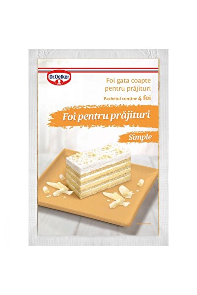 Dr. Oetker Dr.Oetker Foi simple pentru prajituri 440g