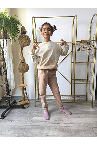 Miniworld Boys Girls Kids Bottom Top Set Unisex Long Sleeve Tracksuit Casual Sport Stylish Modern Design Ribbed