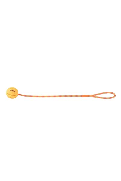 M-PETS Flash Led Ball Orange Dog Toy