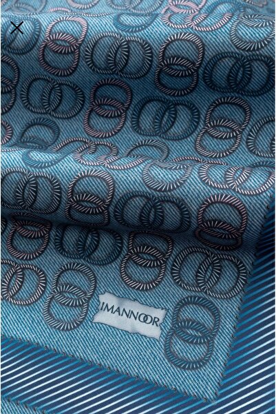 Imannoor Sarmanoor İpek Eşarp İndigo