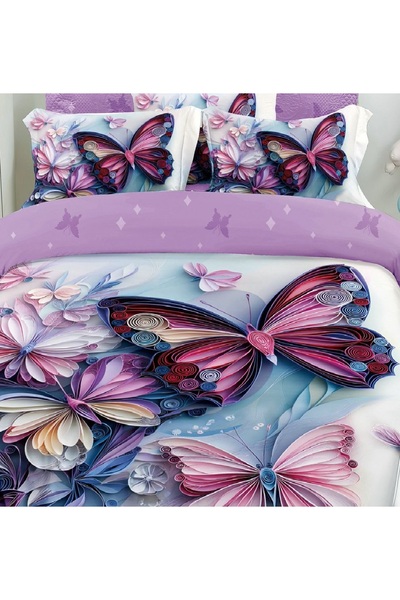 CHIRASO CHIRASO Bedding, Finet 5D Identical to the picture, ELASTIC Sheet 180x200+25cm, Duvet Cover, 2 Pillowcases