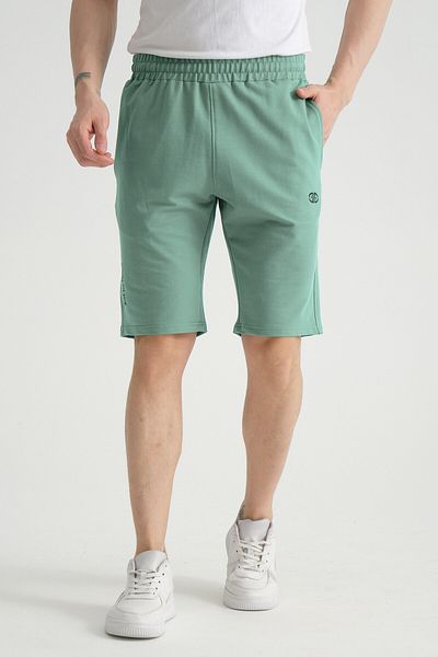 Shooter Sportswear Minimal Logo Moss Cotton Regular Fit Men's Shorts