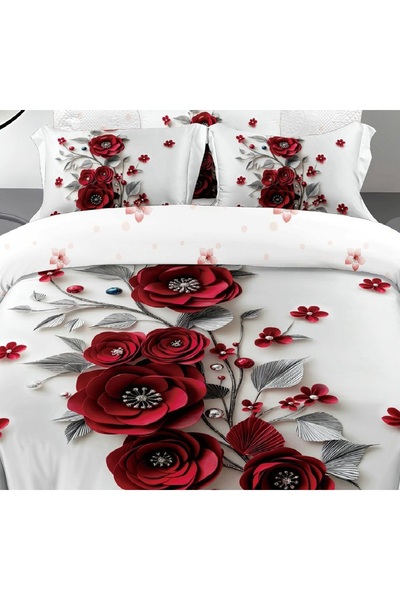 CHIRASO CHIRASO Bedding, Finet 5D Identical to the picture, ELASTIC Sheet 180x200+25cm, Duvet Cover, 2 Pillowcases