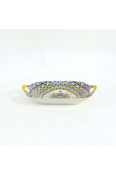 rexa Yellow Decorative Rectangular Plate - 11.75 inches