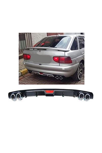 OTO H.İ.T. FORD ESCORT UYUMLU BODY KİT DİFÜZÖR 4 ÇIKIŞ SİYAH YUVARLAK