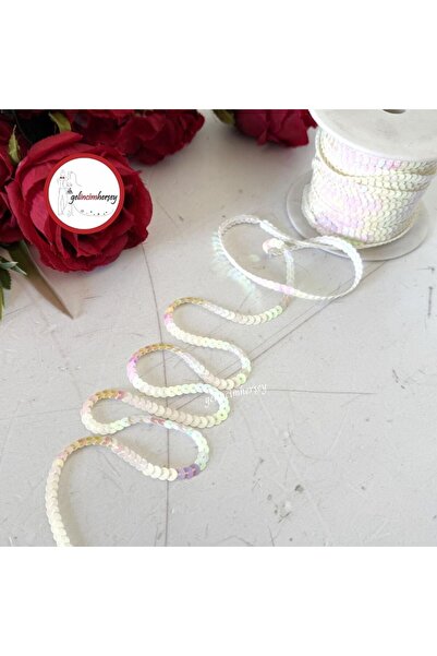 Gelincimherşey Шивашка лента с плоски пайети 6 мм 5 м