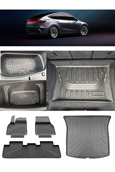 Sahler Tesla Model Y Juniper 2025 4.5D Paspas 3D Rizline Bütün Bagajlar Set