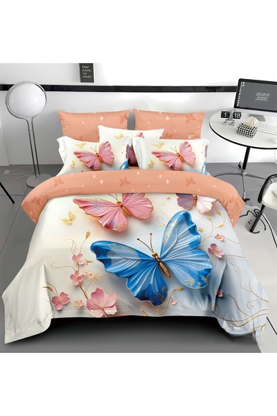 CHIRASO CHIRASO Bedding, Finet 5D Identical to the picture, ELASTIC Sheet 180x200+25cm, Duvet Cover, 2 Pillowcases