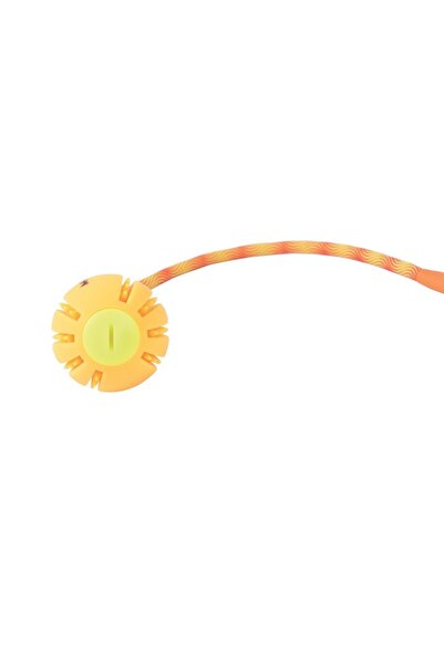 M-PETS Flash Led Ball Orange Dog Toy