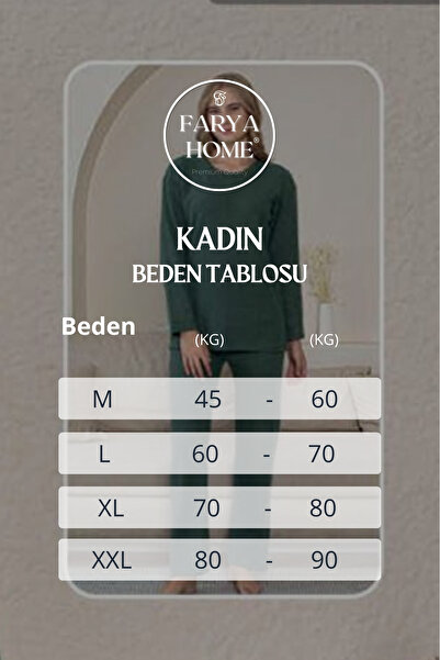 Farya Home Pamuklu Kalın Kışlık İnterlok Şeritli Uzun Kollu Örme Pijama Takımı