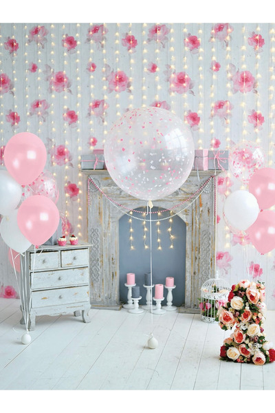 Bunloon Metalik Bebek Pembesi Balon 10 Adet – Parti ve Organizasyon Seti