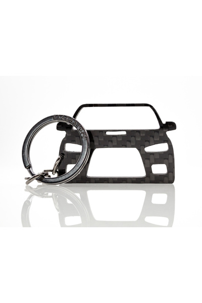 BlackStuff Breloc din fibră de carbon compatibil cu Lancer EVO X BS-103